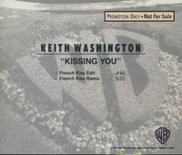Keith Washington: Kissing You 2-Track Promo w/ Back Artwork