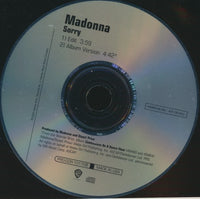 Madonna: Sorry 2-Track Promo w/ Back Artwork - NeverDieMedia