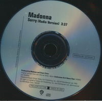 Madonna: Sorry 1-Track Promo w/ Back Artwork
