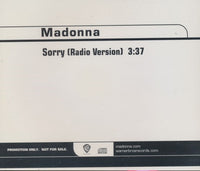 Madonna: Sorry 1-Track Promo w/ Back Artwork
