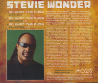 Stevie Wonder: So What The Fuss 3-Track Promo w/ Back Artwork