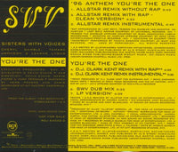 SWV: You're The One ('96 Anthem / Remixes) 7-Track Promo w/ Back Artwork