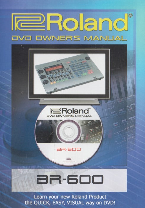 Roland DVD Owner's Manual: BR-600