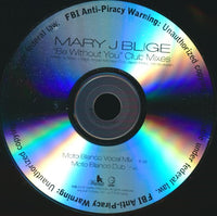Mary J. Blige: Be Without You Club Mixes 2-Track Promo w/ Back Artwork