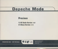 Depeche Mode: Precious 2-Track Promo w/ Back Artwork - NeverDieMedia