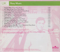 Roxy Music: UK Promo w/ Back Artwork