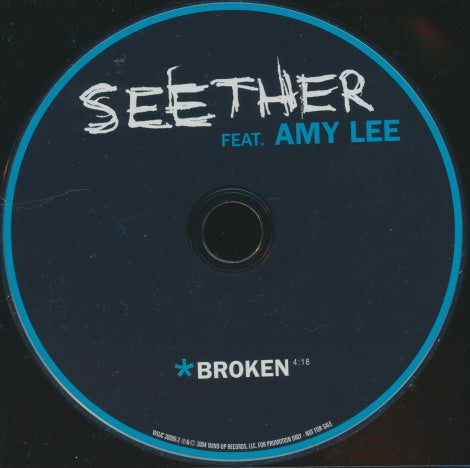 Seether Feat. Amy Lee: Broken Promo w/ Back Artwork