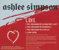 Ashlee Simpson: L.O.V.E. 4-Track Promo w/ Back Artwork