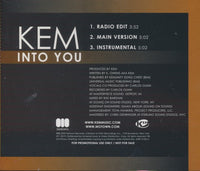 Kem: Into You 3-Track Promo w/ Back Artwork
