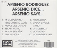 Arsenio Rodriguez: Arsenio Dice... Arsenio Says...