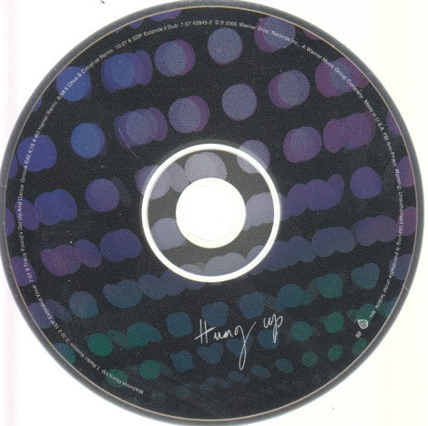Madonna: Hung Up 6-Track Maxi-Single w/ No Artwork