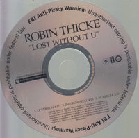 Robin Thicke: Lost Without U 3-Track Promo w/ Back Artwork