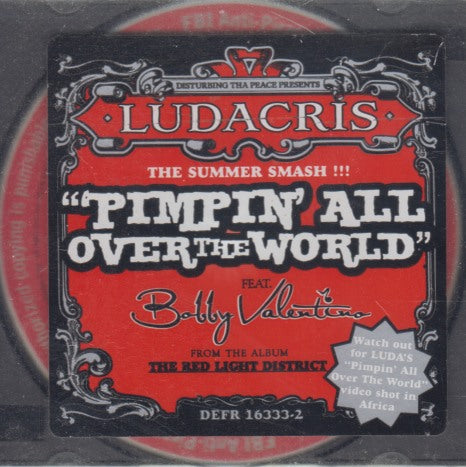 Ludacris: Pimpin' All Over The World 3-Track Promo w/ Hype Sticker - NeverDieMedia