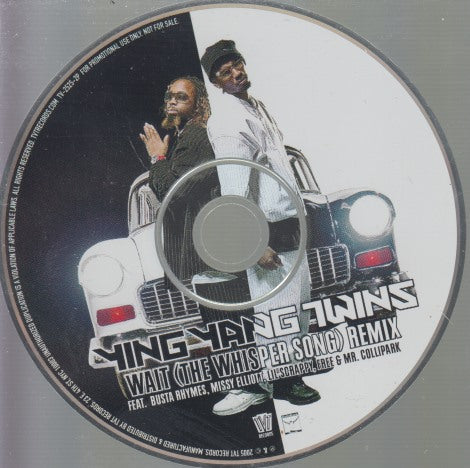 Ying Yang Twins: Wait (The Whisper Song) Remix 5-Track Promo w/ No Artwork