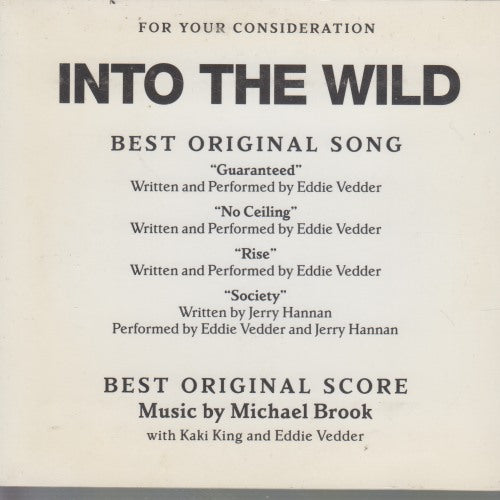 The Music Of Into The Wild: Best Original Song & Score 35-Track FYC Promo