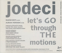 Jodeci: Let's Go Through The Motions 2-Track Promo w/ Back Artwork