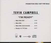 Tevin Campbell: I'm Ready: Remix 4-Track Promo w/ Back Artwork