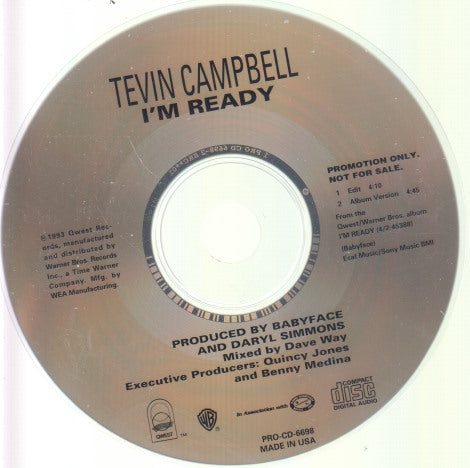 Tevin Campbell: I'm Ready 2-Track Promo - NeverDieMedia
