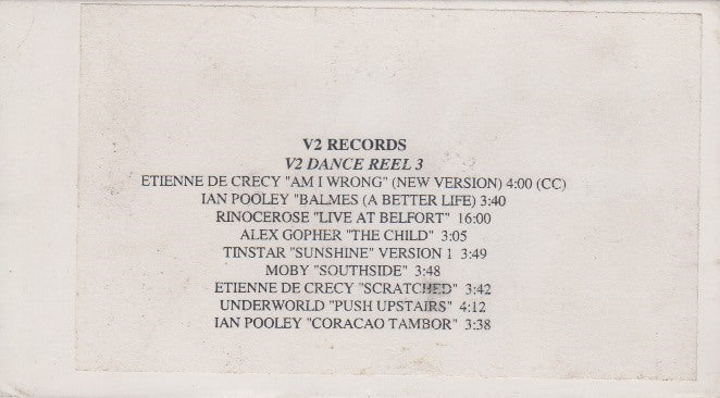 V2 Records: V2 Dance Reel 3 9-Track Promo