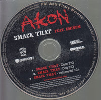Akon: Smack That 3-Track Promo w/ Back Artwork