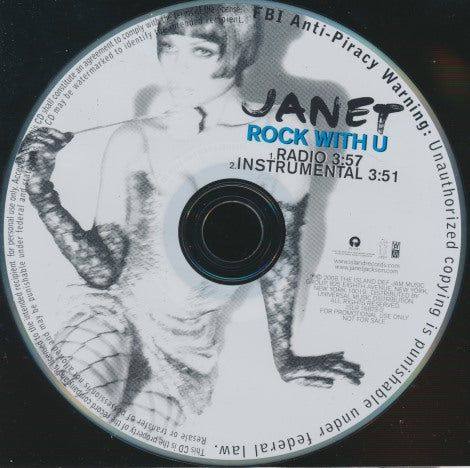 Janet Jackson: Rock With U 2-Track Promo w/ Back Artwork