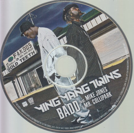 Ying Yang Twins: Badd 5-Track Promo w/ Back Artwork