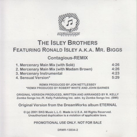 The Isley Brothers: Contagious: Remix 4-Track Promo