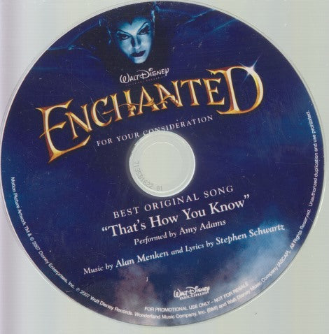 Enchanted: Best Original Song: That's How You Know FYC w/ No Artwork