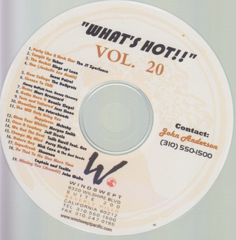 What's Hot!! Vol. 20 19-Track Promo w/ No Artwork