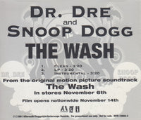 Dr. Dre & Snoop Dogg: The Wash 3-Track Promo w/ Back Artwork