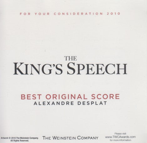 The King's Speech: Best Original Score 18-Track FYC Promo