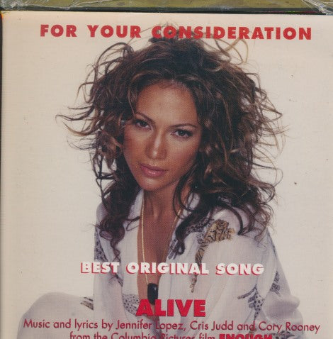 Jennifer Lopez: Alive: Best Original Song FYC (Picture Sleeve)