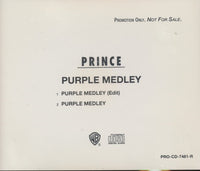 Prince: Purple Medley 2-Track Promo w/ Back Artwork