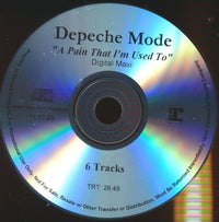 Depeche Mode: A Pain That I'm Used To: Digital Maxi 6-Track Promo w/ Front Artwork