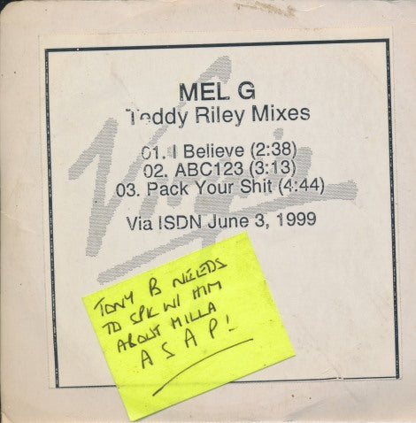Mel G: Teddy Riley Mixes 3-Track Promo