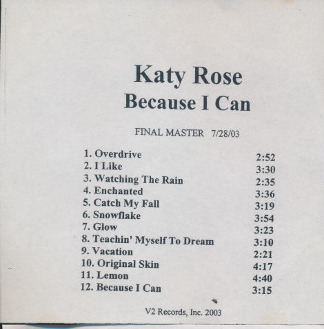 Katy Rose: Because I Can Final Master Promo
