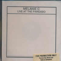 Melanie C: Live At The Paradisio 9-Track Promo w/ Front Artwork