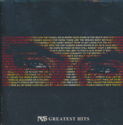 Nas: Greatest Hits Japan 2-Disc Set w/ Lyric Sheet