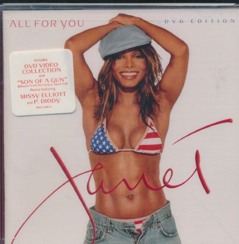 Janet Jackson: All For You: DVD Edition Limited 2-Disc Set w/ Hype Sticker & Drill Hole