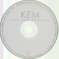 Kem: I Can't Stop Loving You 2-Track Promo w/ Back Artwork