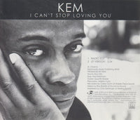 Kem: I Can't Stop Loving You 2-Track Promo w/ Back Artwork