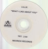 Lillix: What I Like About You 1-Track Promo w/ No Artwork