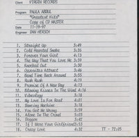 Paula Abdul: Greatest Hits Master Promo