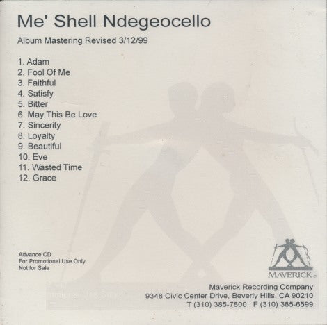 Me'Shell Ndegeocello: Bitter Advance Revised Master Promo