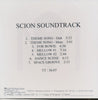 Scion Soundtrack 7-Track Promo w/ PQ Subcode Sheet