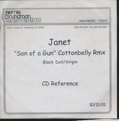 Janet: Son Of A Gun: Cottonbelly Rmx 2-Track Promo