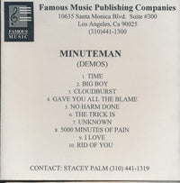 Minuteman: Demos Promo w/ Front Artwork