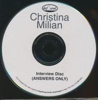 Christina Milian: Interview Disc (Answers Only) Promo w/ Front Artwork