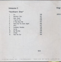 Melanie C: Northern Star Mastered LP Promo w/ Front Artwork