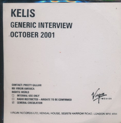 Kelis: Generic Interview: October 2001 Promo